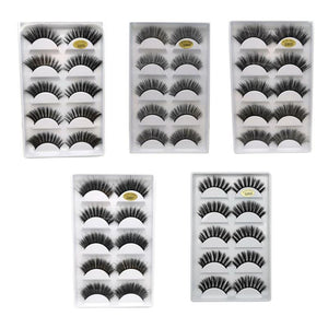 5 Pairs Eye Lashes Hand Made Natural fake eyelashes