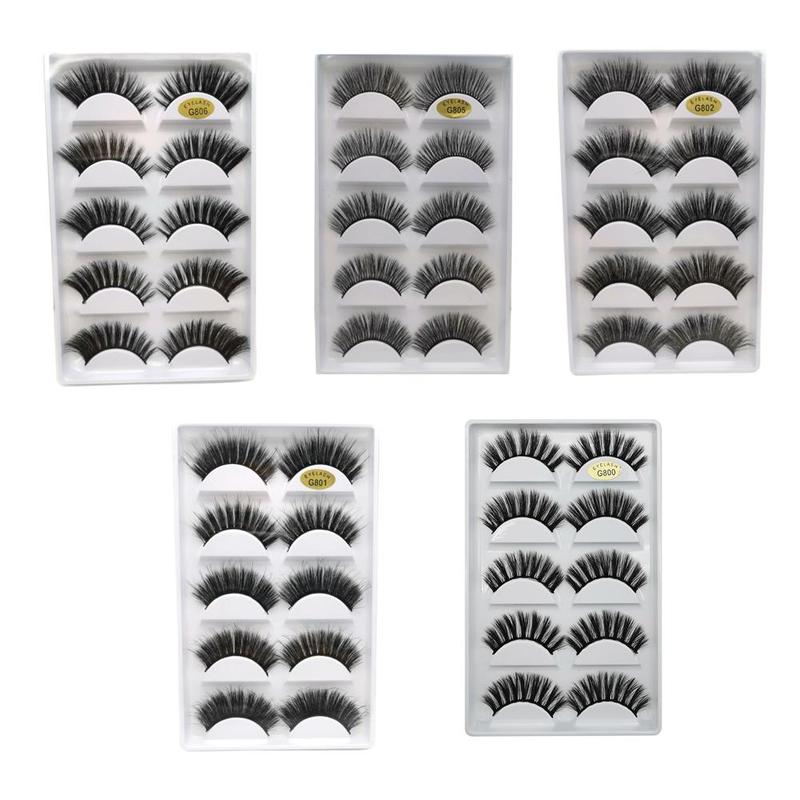 5 Pairs Eye Lashes Hand Made Natural eyelashes