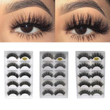 5 Pairs Eye Lashes Hand Made Natural fake eyelashes