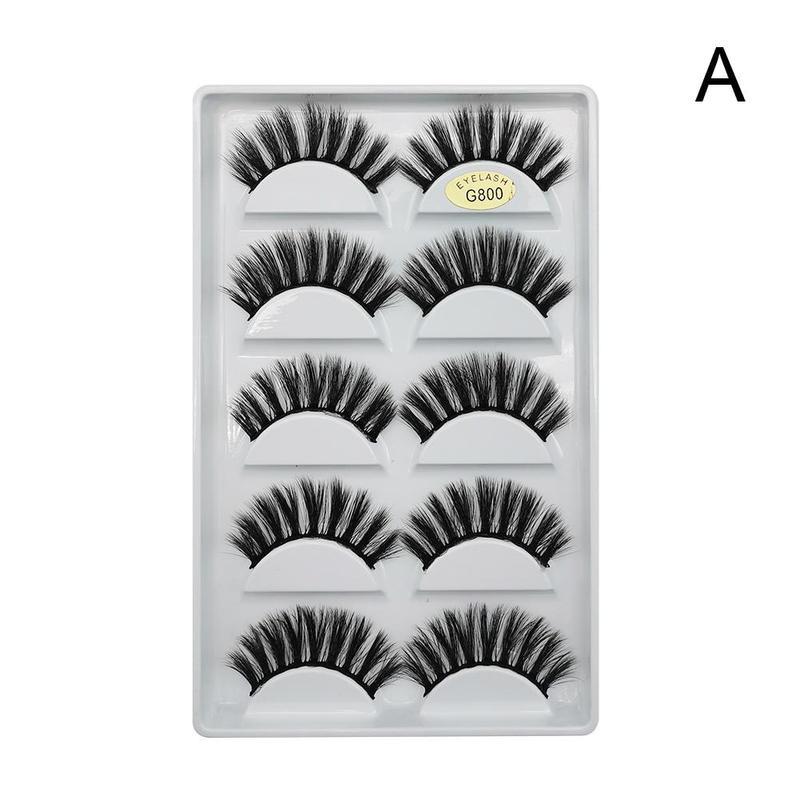 5 Pairs Eye Lashes Hand Made Natural fake eyelashes